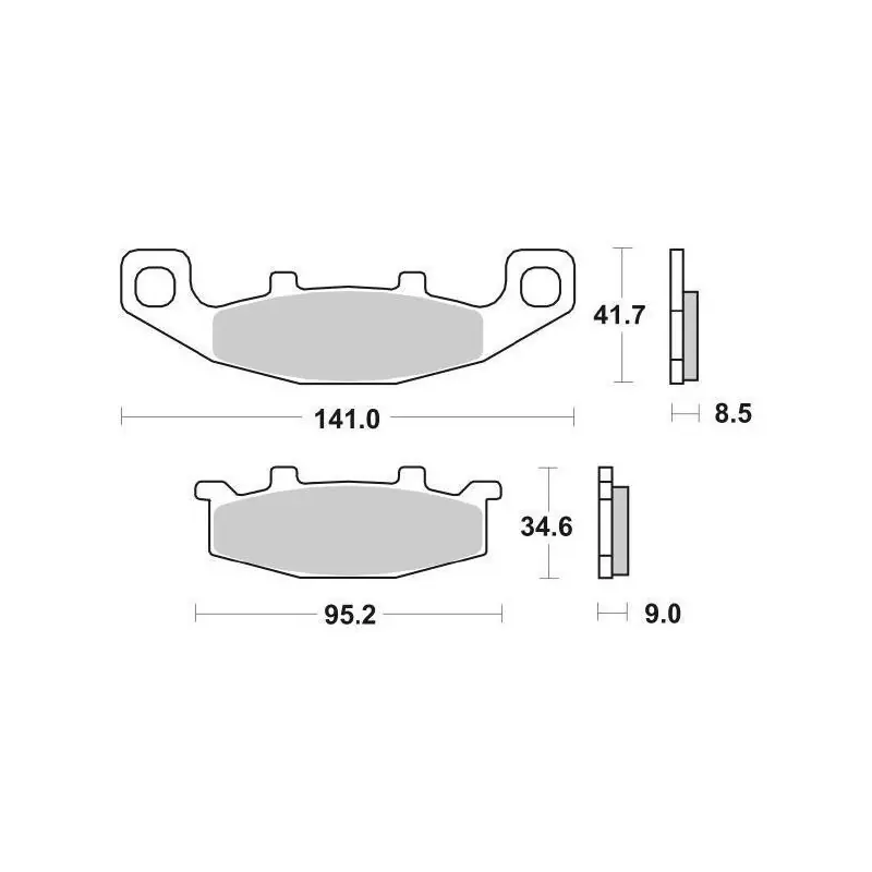 Pastiglia Freno Road HF | Ceramic Standard Professionale