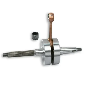 Ultimissimo Modello ALBERO MOTORE RHQ CON SPINOTTO 12 PER MOTORI PIAGGIO CON BIELLA 80MM CORSA 39,3MM MALOSSI APRILIA SCARABEO STREET 50 2T EURO 4 2-