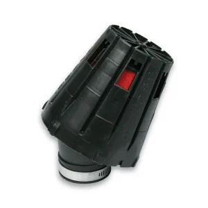 Spedito Oggi FILTRO ARIA RED FILTER E5 CON 38 PER CARBURATORI PHBL 20-25 CON CUFFIA NERA MALOSSI VESPA ET2 50 2T 2000+-