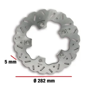 Prezzo Basso DISCO FRENO POSTERIORE WHOOP DISC ESTERNO 282-SPESSORE 5MM MALOSSI YAMAHA T MAX DX 530 IE 4T LC EURO 4 2017+ (J415E)-