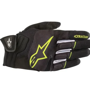 Spedizione Gratuita GUANTI ATOM STRADA ALPINESTARS NERO / GIALLO FLUO-S    - Ordinabile