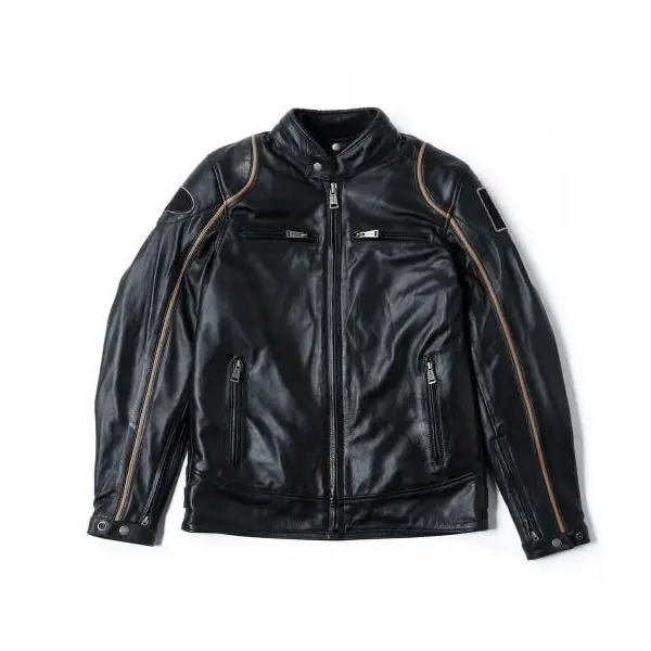 Giacca Pelle Helstons Modelo nero beige-XL Offerta