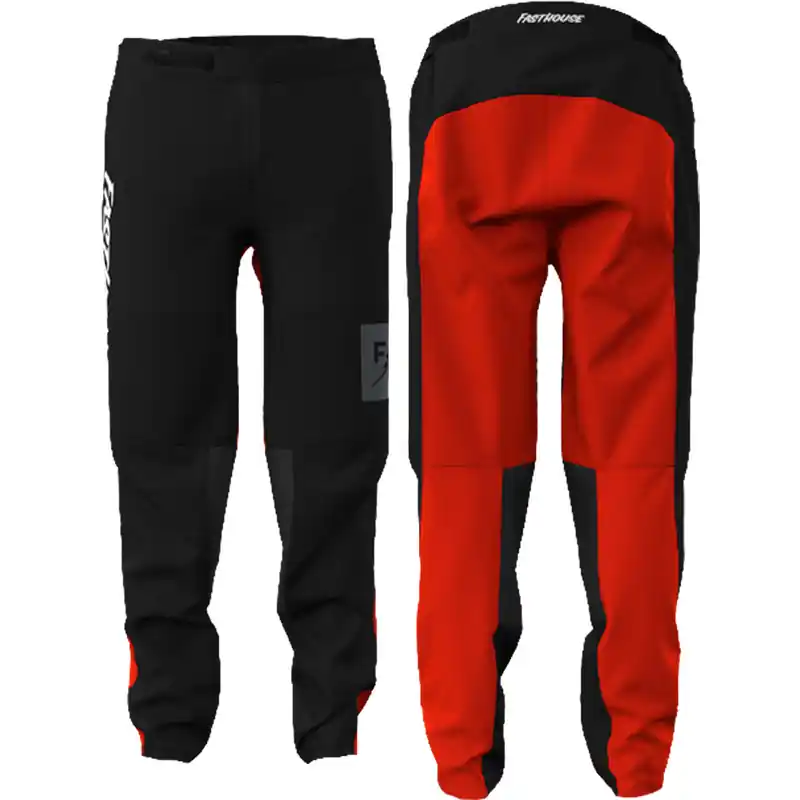 Pantaloni Fasthouse Carbon Echo rosso-28 Spedito Oggi