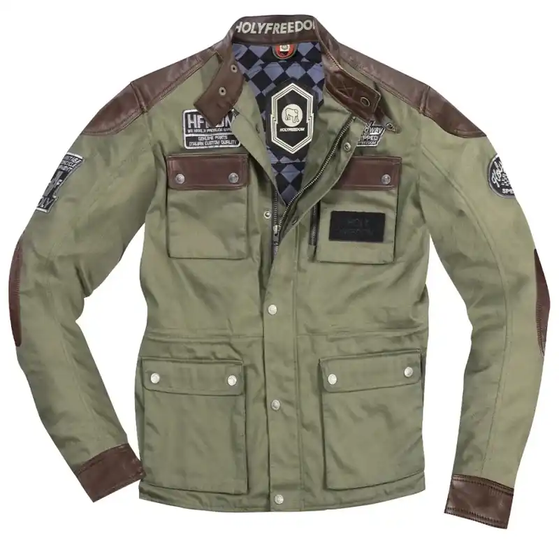 Esclusivo Giacca Holyfreedom Quattro Waxed Evo marrone verde-S