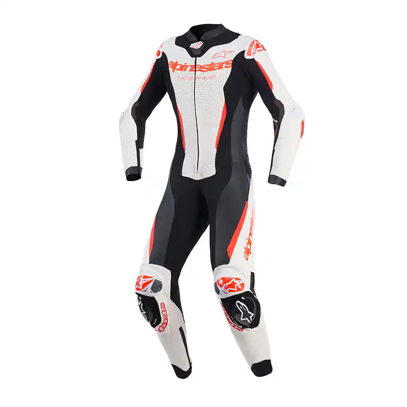 Esclusivo Tuta Donna Alpinestars Stella GP-R7 bianco nero rosso-38