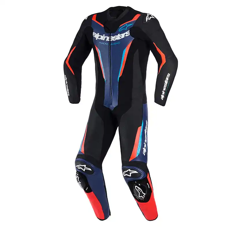Tuta Alpinestars Gp Force V2 nero blu rosso fluo-48 Occasione