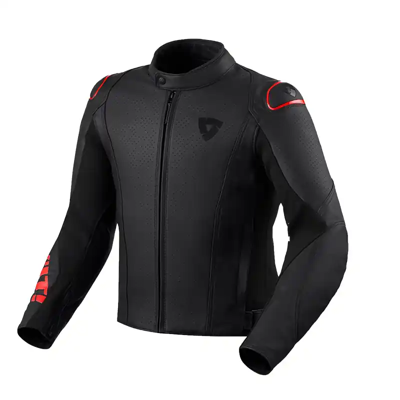 Prezzo Ridotto Giacca Rev'it Quadratic nero rosso-46