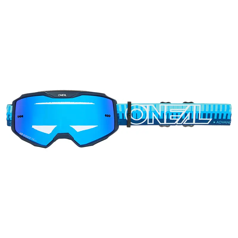 Compra Oggi Stesso Maschera O Neal B-10 Striped V.26 blu specchiato-