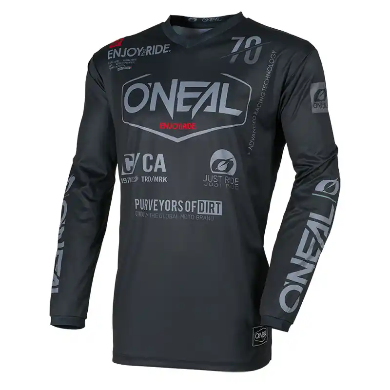 Più Venduto Maglia O Neal Element Brand V.26 nero grigio-S