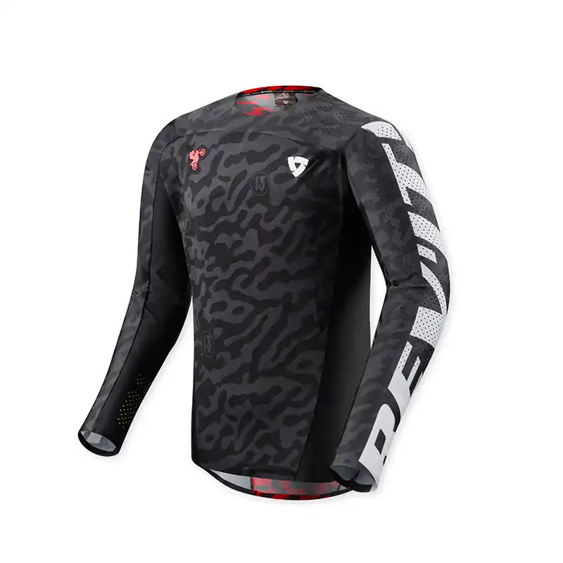 Saldi Maglia Rev'it Thirteen nero-XS