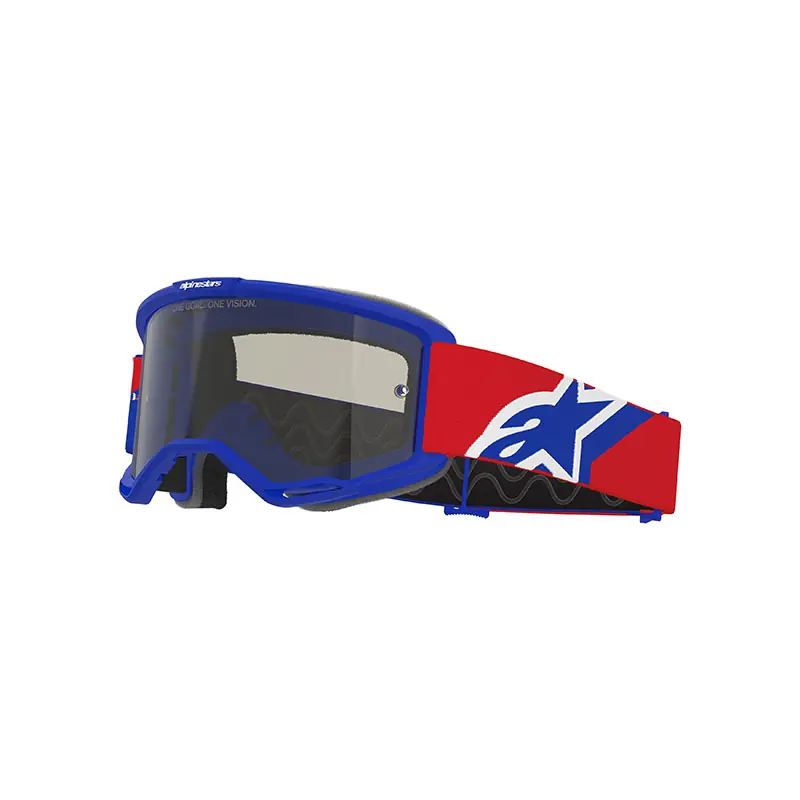 Acquista Ora Maschera Alpinestars Vision Sand blu rosso bianco-