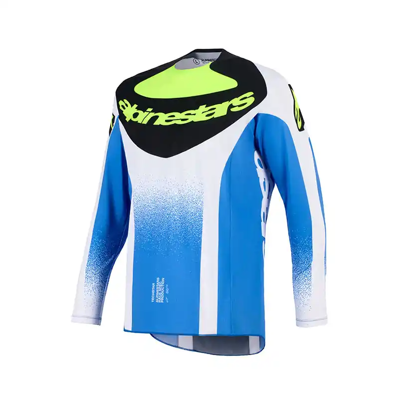 Maglia Alpinestars Techstar Knif 2026 blu giallo-M Nuovo Arrivo
