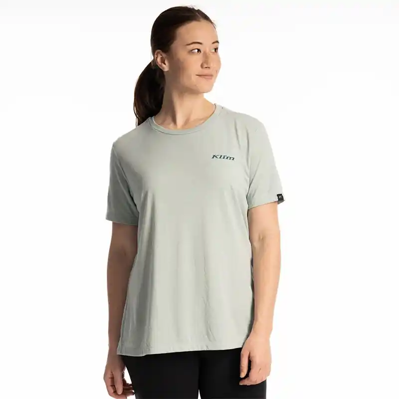 T Shirt Donna Klim Canyon Tri-Blend blu-M Pagamento Sicuro