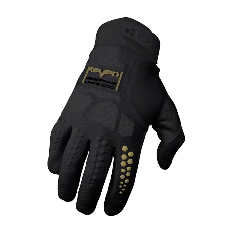 Vendita Finale Guanti Seven MX Rival 25.1 Ascent nero oro-S