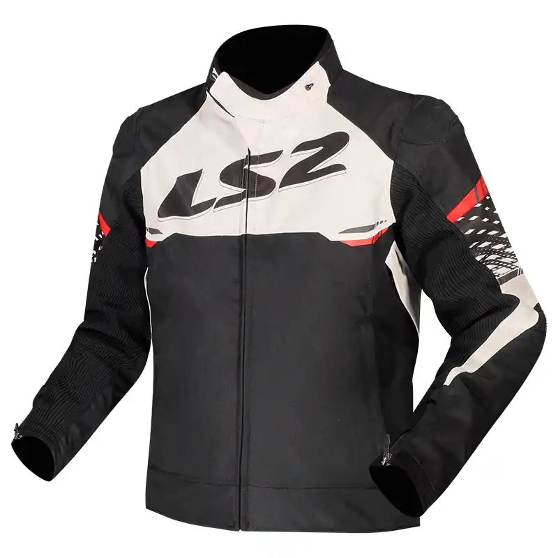 Esclusivo Giacca LS2 Apex bianco rosso-S