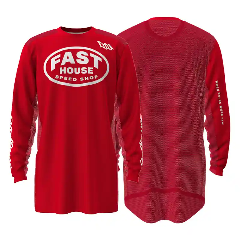 Maglia Fasthouse Grindhouse Air Cooled Ramble rosso-S Offerta Lampo