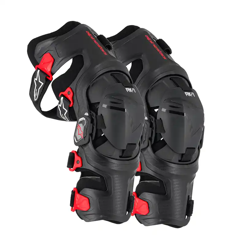 Ultimissimo Modello Ginocchiere Alpinestars RK-7 Plasma nero rosso-S