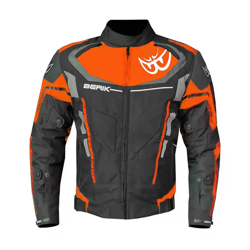 Offerta Giacca Berik 223318 nero arancio fluo grigio-48