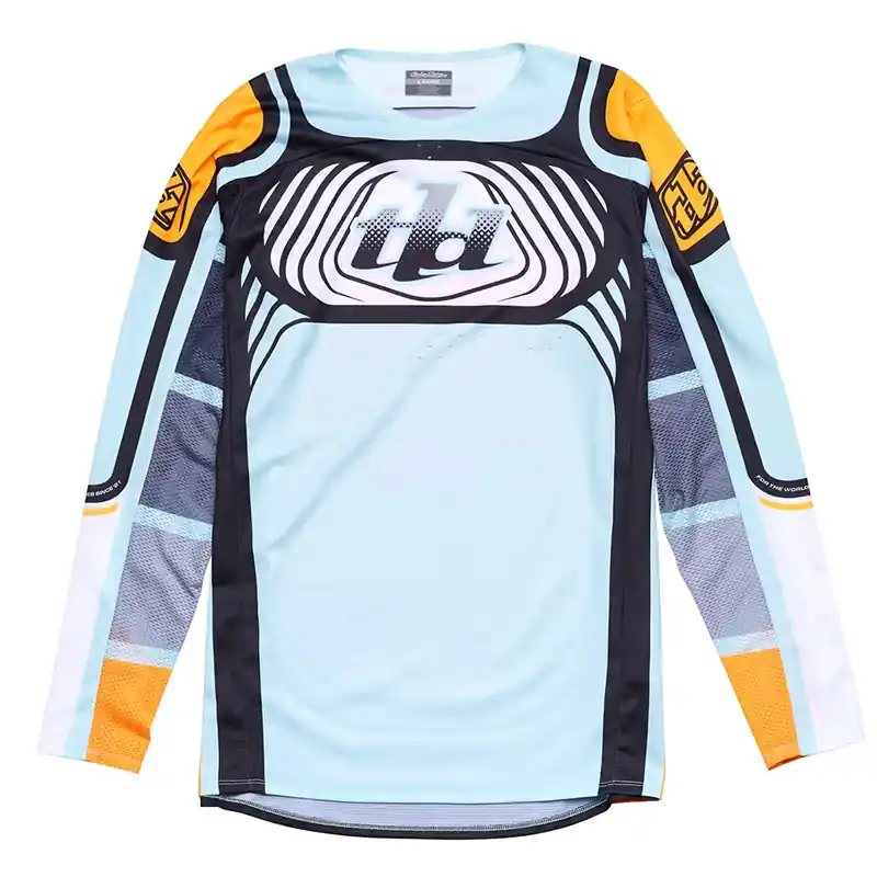 Maglia Troy Lee Designs SE Pro Wavez azzurro-M Prezzo Scontato