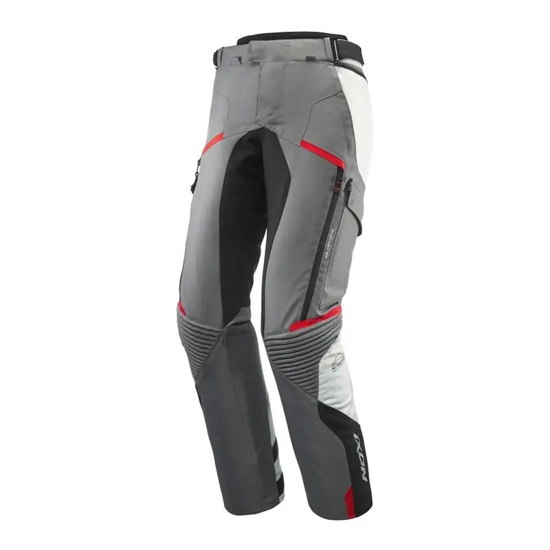 Professionale Pantaloni Ixon Midgard grigio nero rosso-S