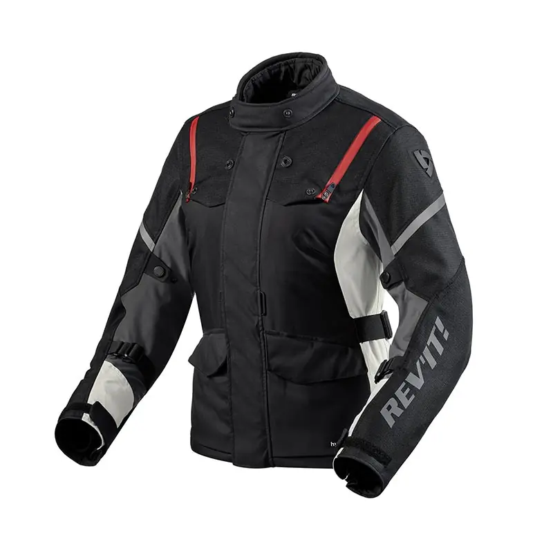Soddisfatti O Rimborsati Giacca Donna Rev'It Horizon 3 H2O nero rosso-EU-36