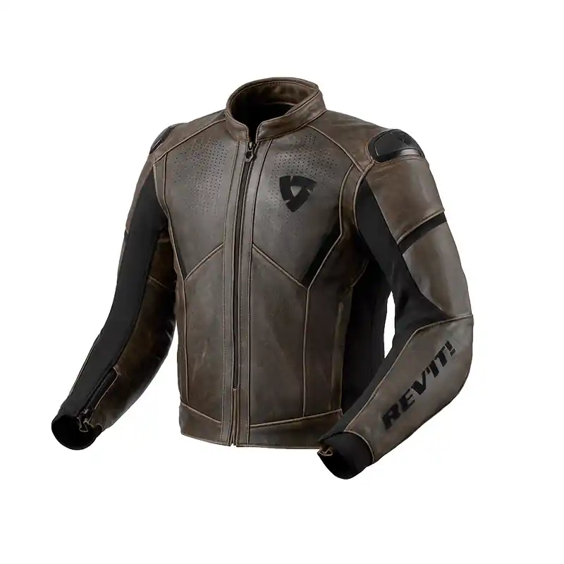 Giacca Pelle Rev'It Parallax marrone-46 A Buon Prezzo