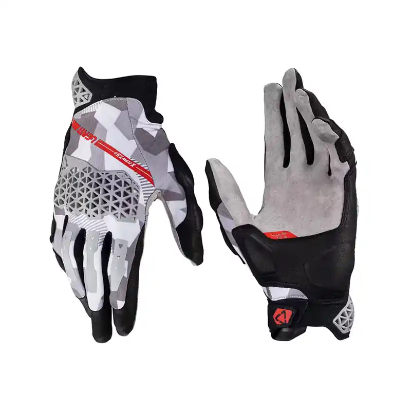 Guanti Leatt Adventure X-Flow 7.5 Short grigio-L Offerta Limitata