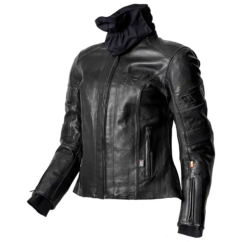 Giacca Pelle Donna Rukka Aramissy nero-46 Subito Disponibile