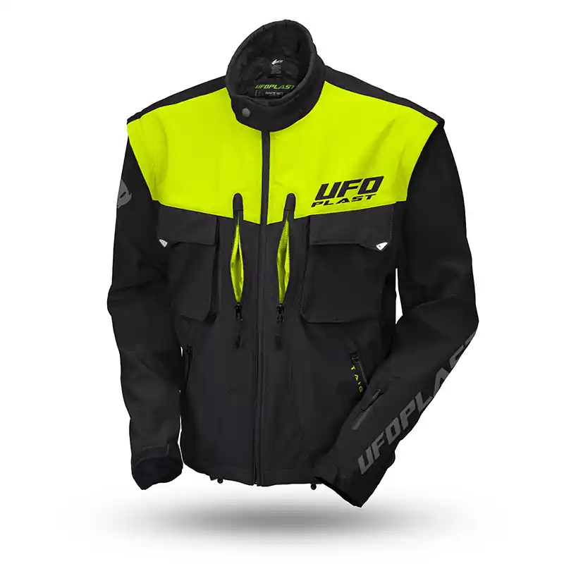 Spedito Oggi Giacca Enduro Ufo Taiga Protective giallo nero-M