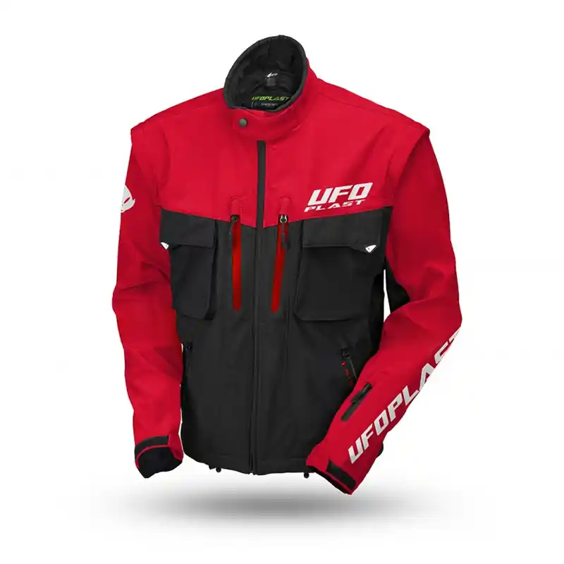 Ordina Subito Giacca Enduro Ufo Taiga Protective rosso-M