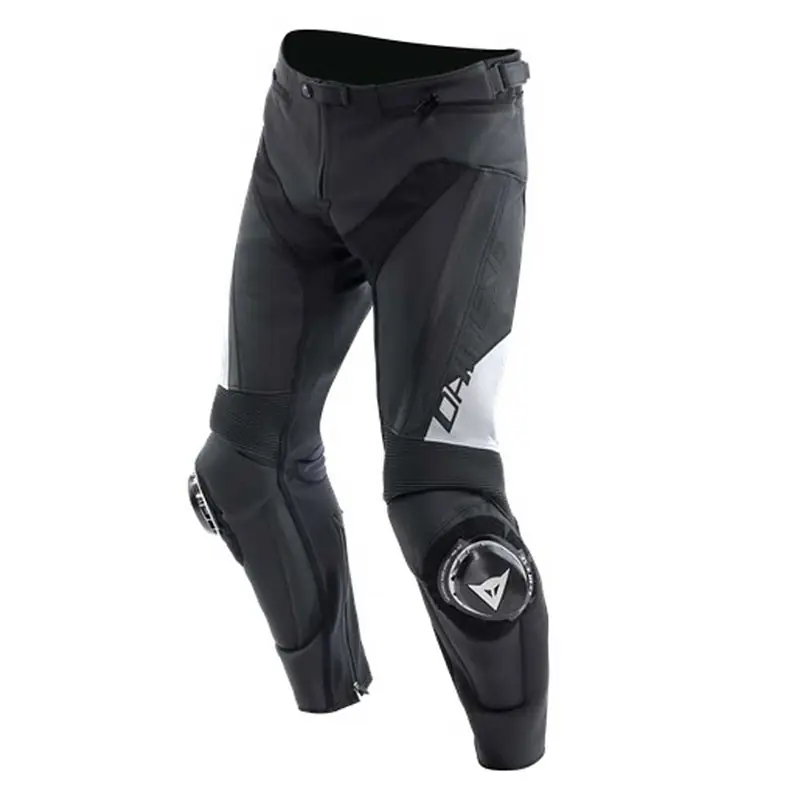 Pantaloni Pelle Dainese Delta 4 nero bianco-50 Ultime Pezzi