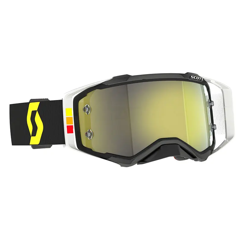 Super Prezzo Maschera Scott Prospect Pro Circuit nero bianco giallo-