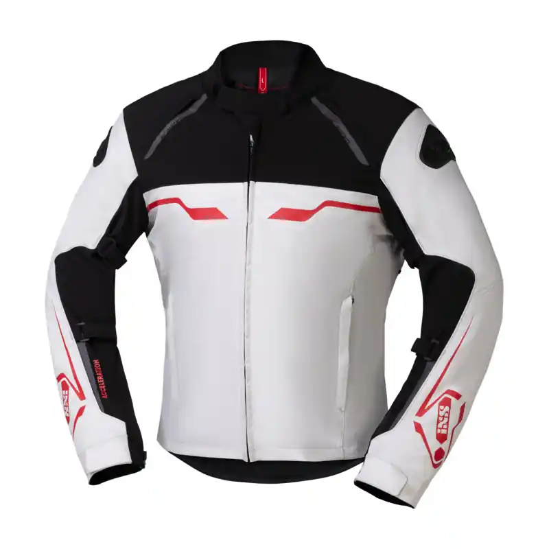 Nuovo Arrivo Giacca IXS Hexalon-ST bianco nero rosso-S