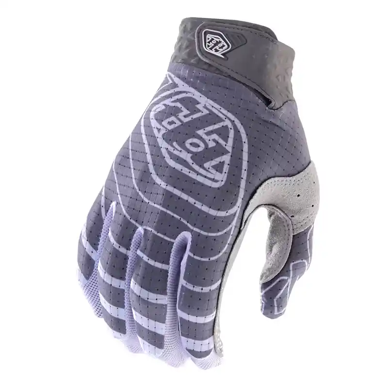 Spedito Oggi Guanti Troy Lee Designs Air Richter argento fire-L