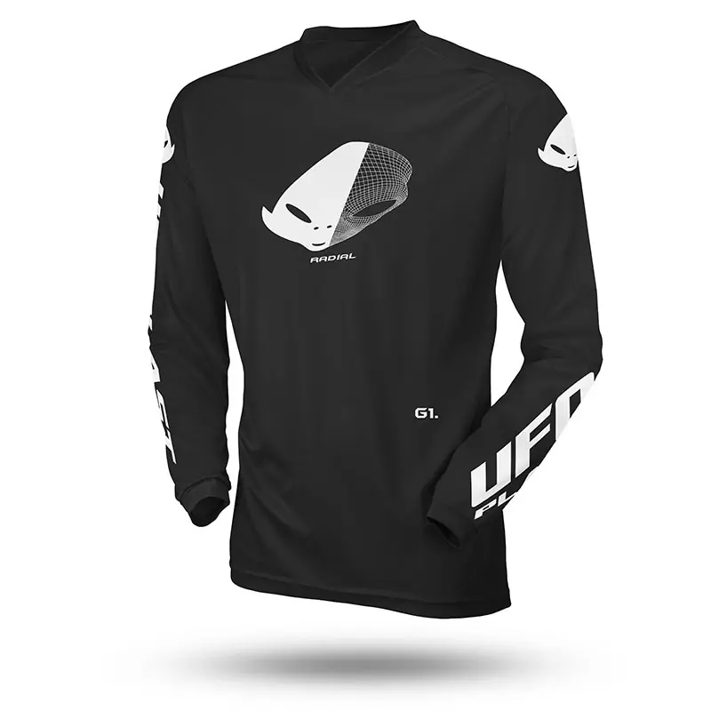 Offerta Maglia Ufo Radial Slim Kid nero-XS