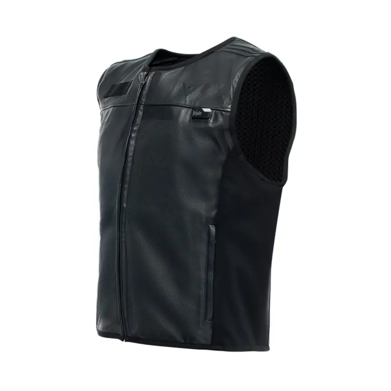 Esclusivo Gilet Pelle Dainese Smart Jacket D-Air® nero-S