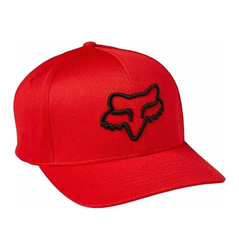 Offerta Lampo Cappellino Fox Lithotype Flexfit 2.0 flame rosso-S/M