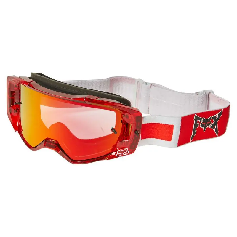 Maschera Fox Vue Celz Spark rosso nero bianco- Professionale