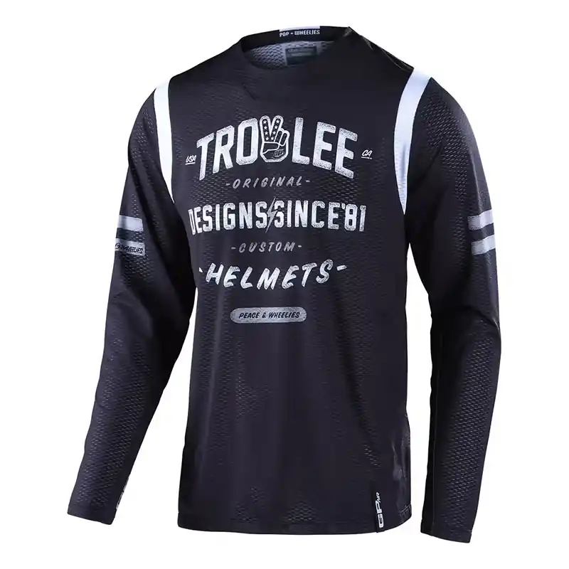 Maglia Troy Lee Designs Gp Air Roll Up nero-S Offerta Lampo
