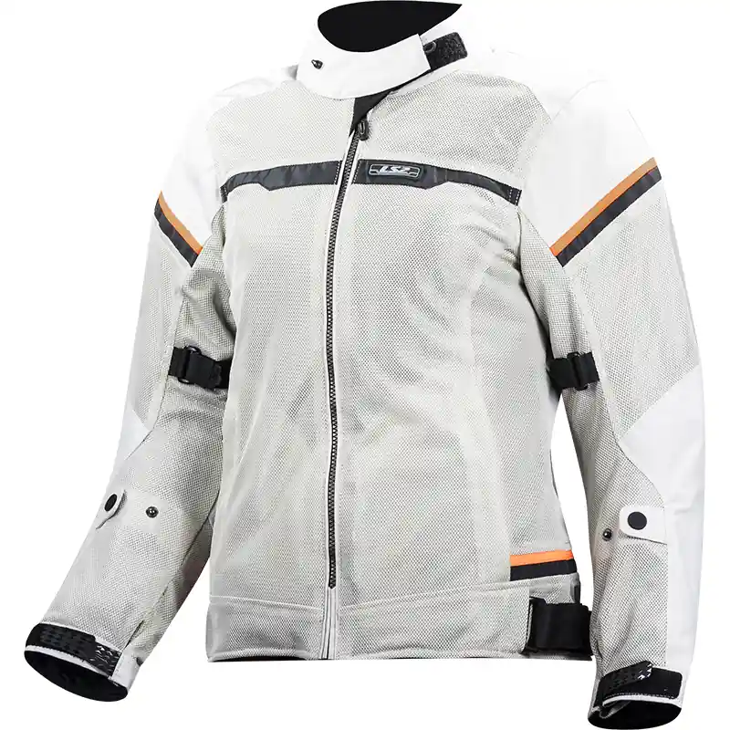 Esclusivo Giacca Donna LS2 Riva grigio chiaro Hv arancio-XS