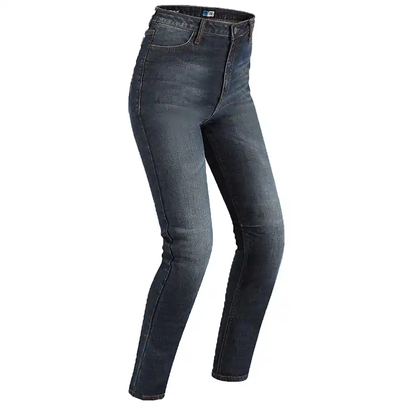 Spedizione Gratuita Jeans Donna PMJ Sara blu scuro-28
