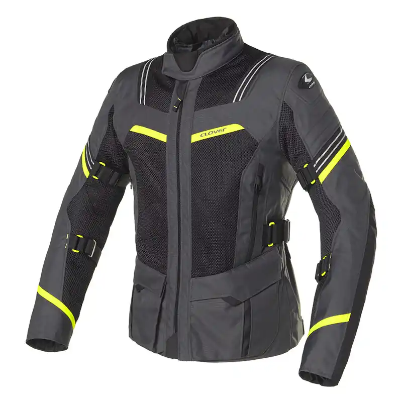 Giacca Donna Clover Ventouring 3 Wp grigio giallo-L Spedito Oggi