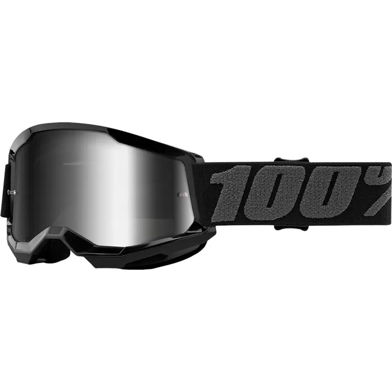 Maschera 100% Strata 2 Youth Nero specchiato- Affare