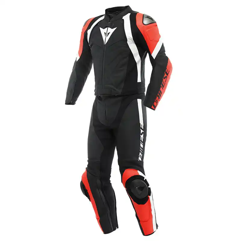 Esclusivo Tuta Divisibile Dainese Avro 4 2PCS nero rosso-52