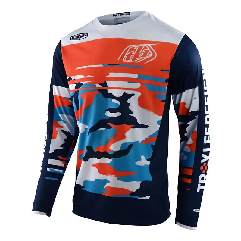 Prezzo Scontato Maglia Troy Lee Designs GP Formula Camo arancio blu-XL
