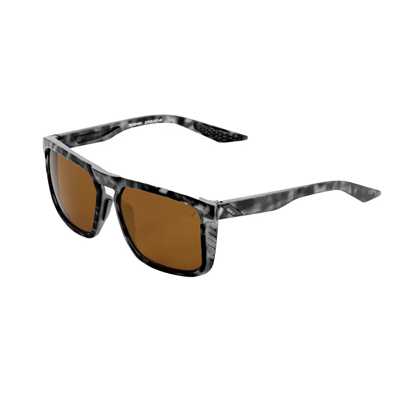 Ordina Subito 100% Renshaw Nero Opaco Havana Lente Bronzo-