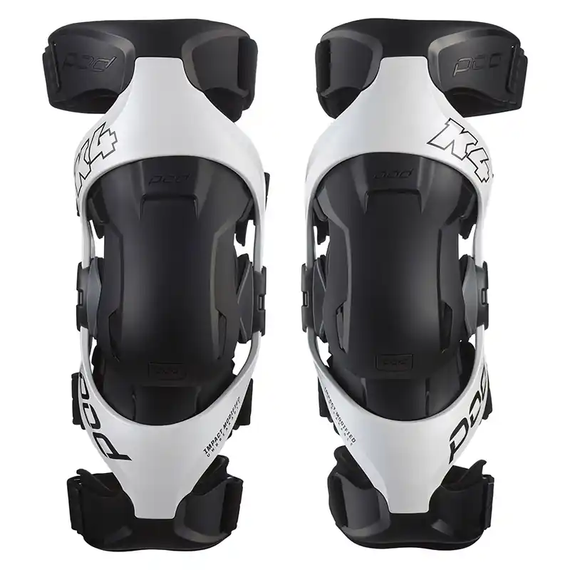 Ginocchiere Pod MX K4 V2 bianco nero-XS/S Pagamento Sicuro
