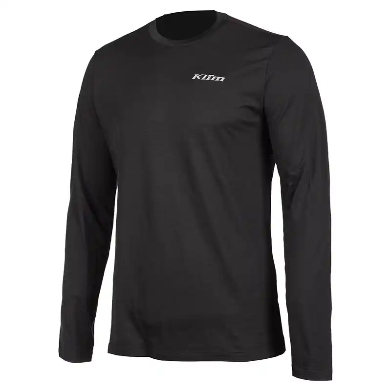 Maglia Klim Teton Merino Wool LS nero-S Reso Gratuito