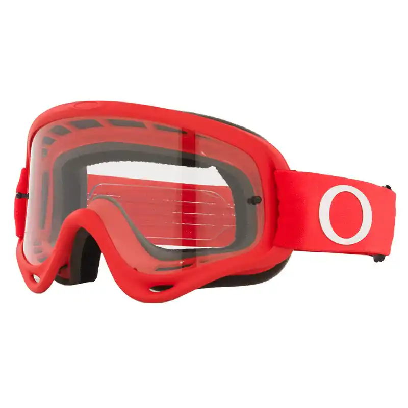 Promozione Esclusiva Maschera Oakley O Frame MX rosso lente chiara-