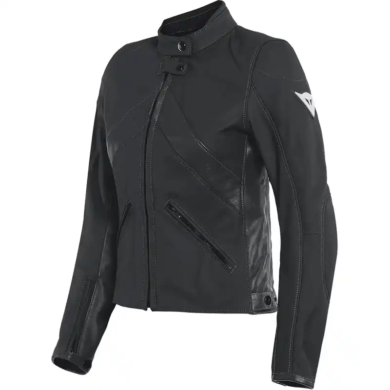 Giacca Pelle Donna Dainese Santa Monica nero-38 Offerta Lampo